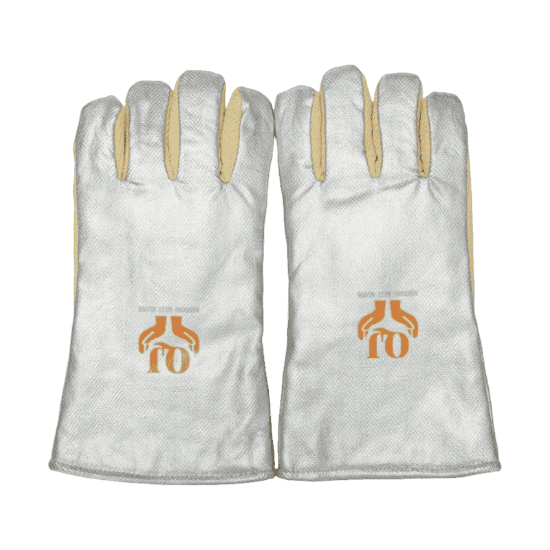 دستکش حفاظت از حرارت آرامید آلومینیوم شده دستکش حفاظت از حرارت آرامید آلومینیوم شده